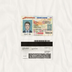 Driver License PhotoShop Template for Arizona United States PSD Download